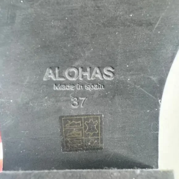 Alohas Boots Short Ranch Leather 7.5 Cream Cowboy - Picture 8 of 8